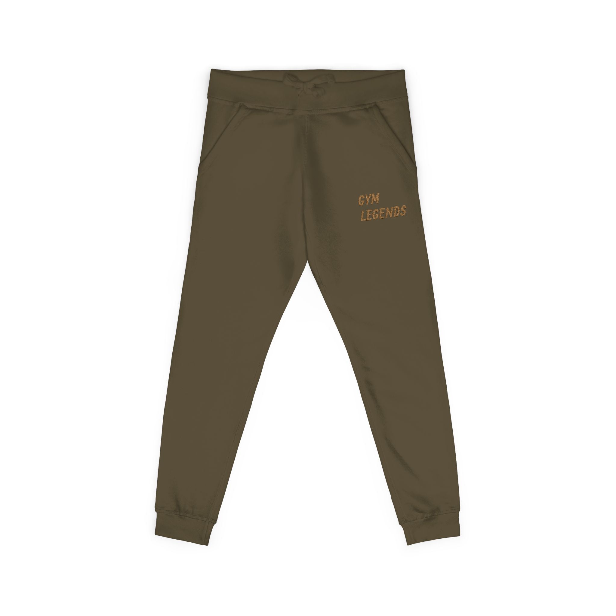 Embroidered "Gym Legend" Fleece Sweatpants — Cozy Athletic Joggers