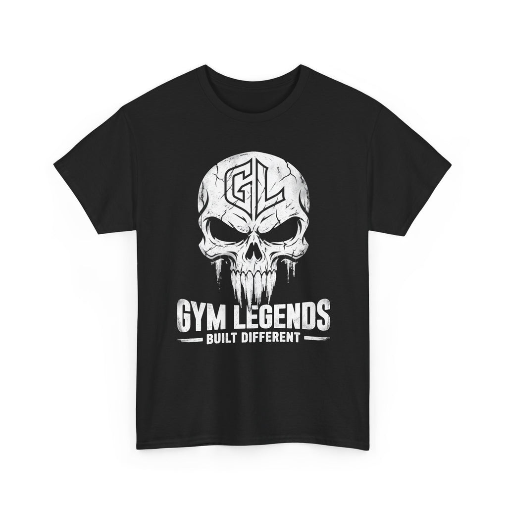 Gym Legends Skull T‑Shirt — Built Different Workout Tee