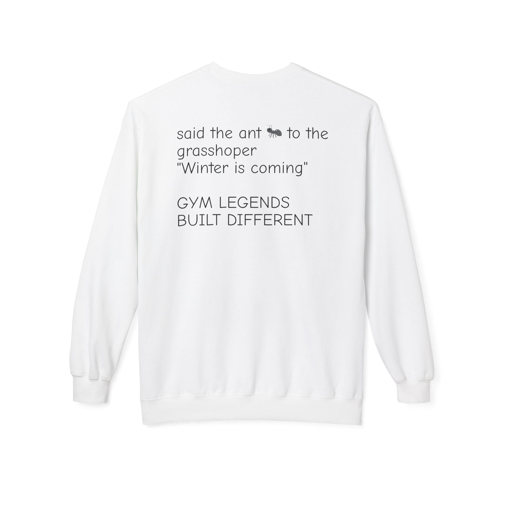 Gym Legends Crewneck Sweatshirt — "Gym Legends Built Different" Athletic Motivational Pullover