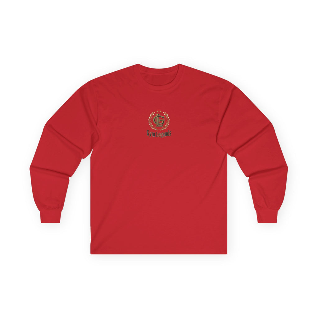 Gym Legends Long Sleeve Tee — Small Classic Logo Athletic Shirt