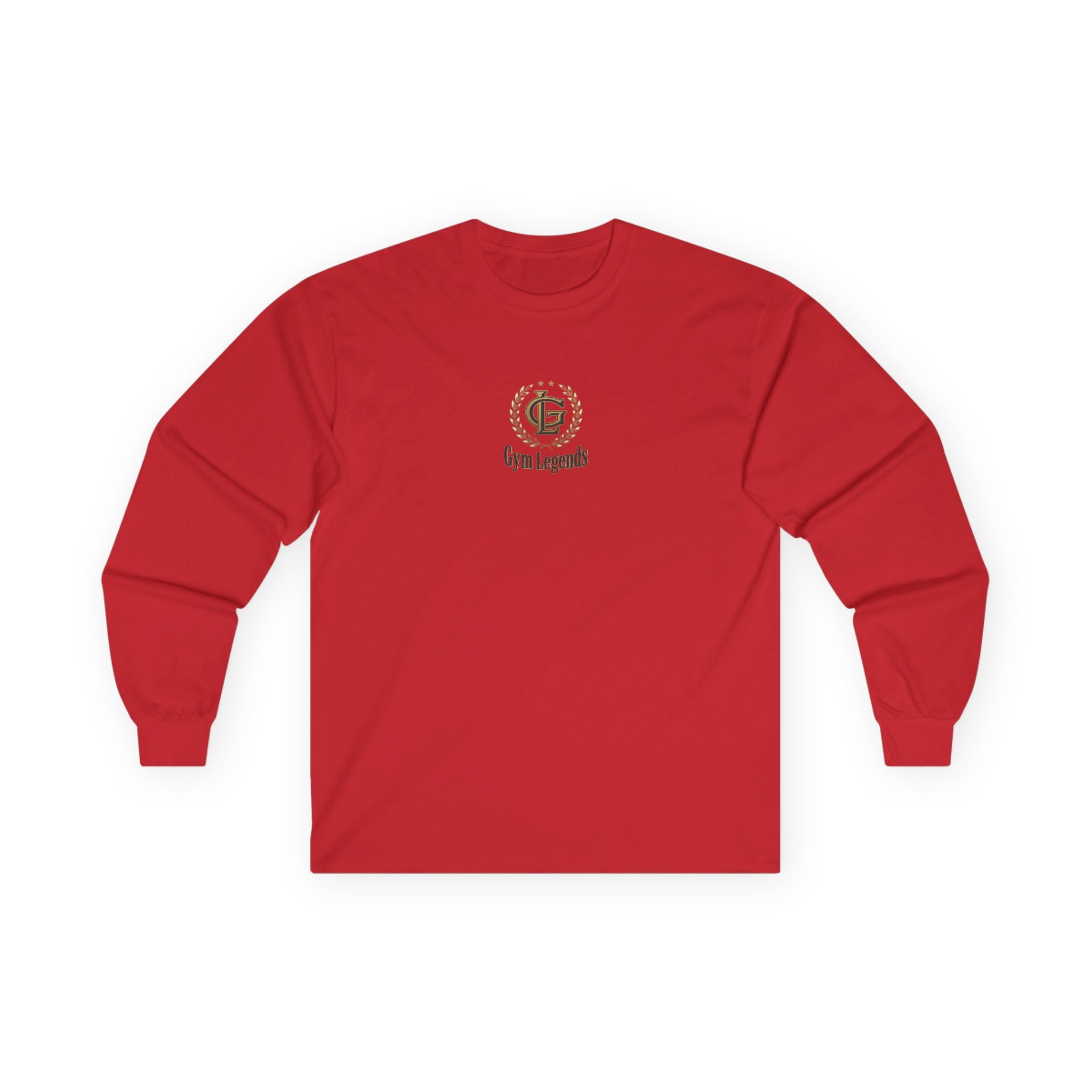 Gym Legends Long Sleeve Tee — Small Classic Logo Athletic Shirt