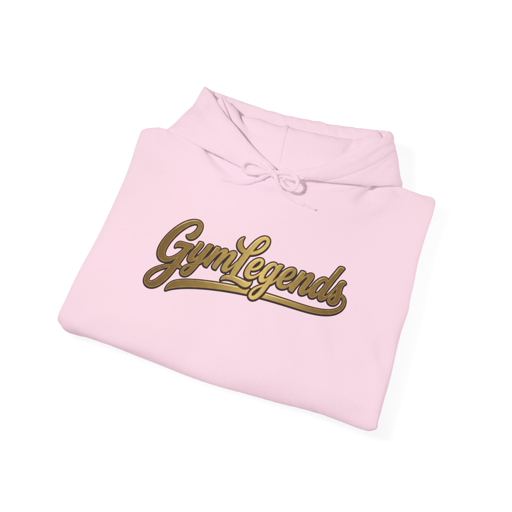 Gym Legends Hoodie — Retro Script Fitness Sweatshirt