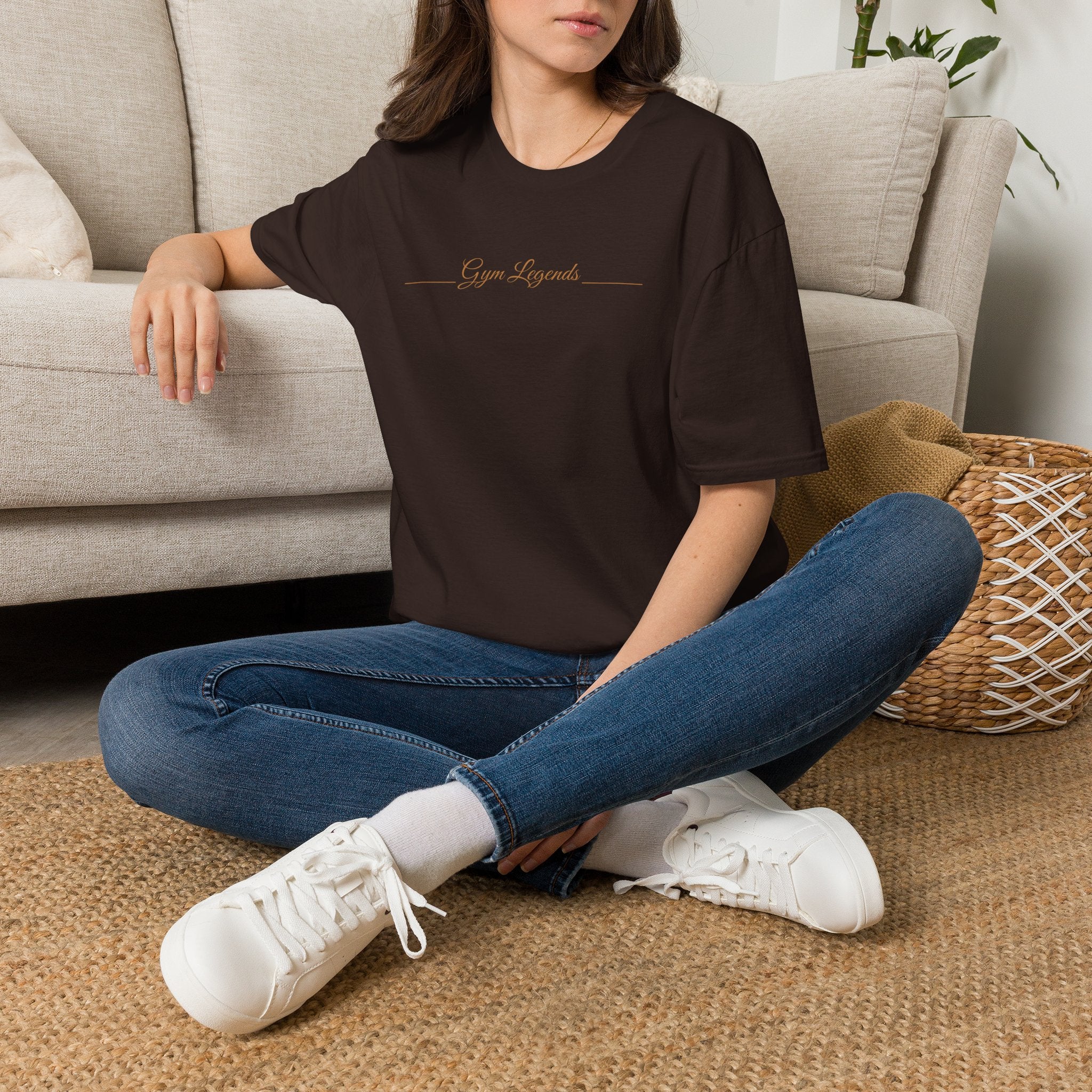 Gym Legends T‑Shirt — Minimal Script Fitness Tee