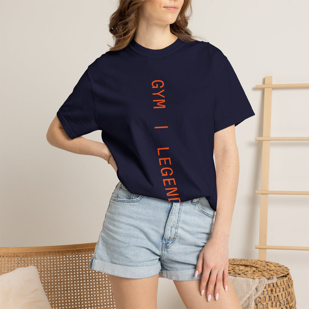 Gym Legends T-Shirt — Vertical Minimal Fitness Tee