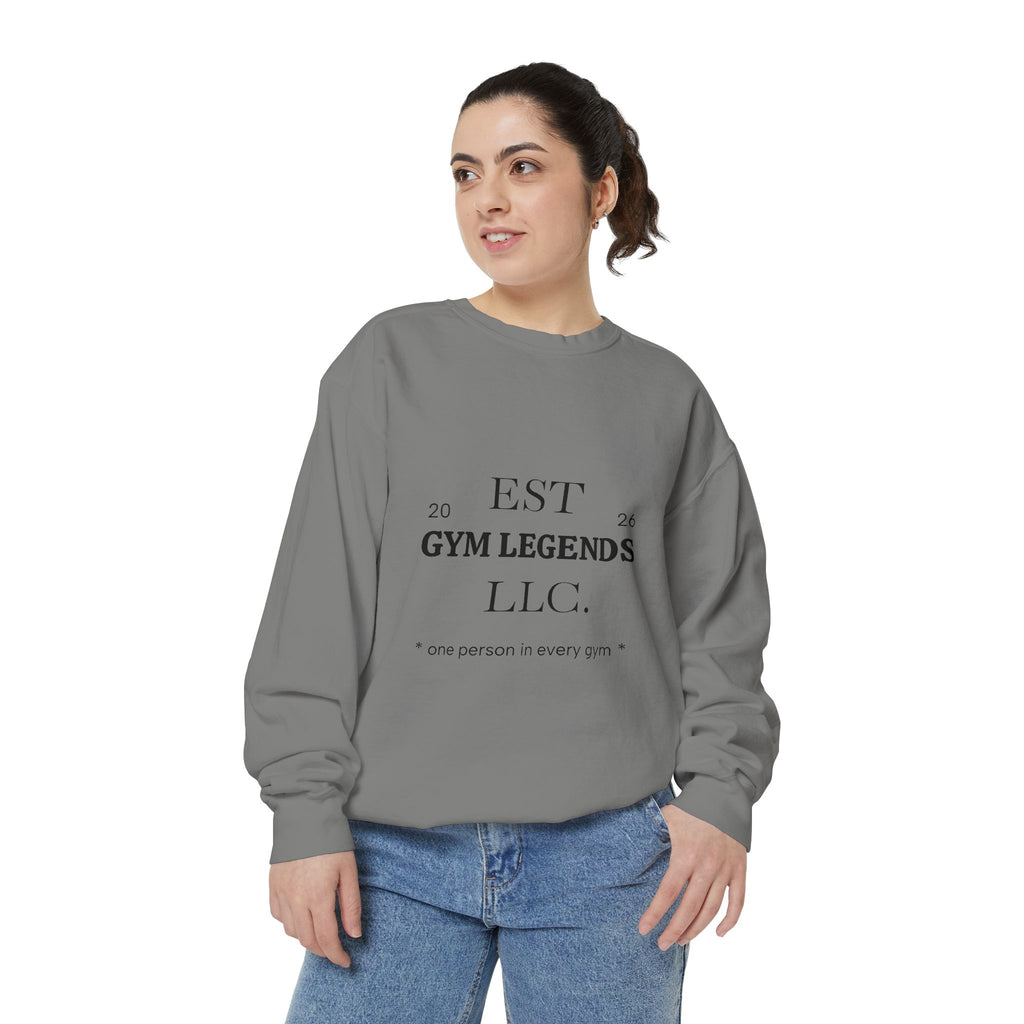 Gym Legends Sweatshirt — EST 2026 Vintage Athletic Crewneck