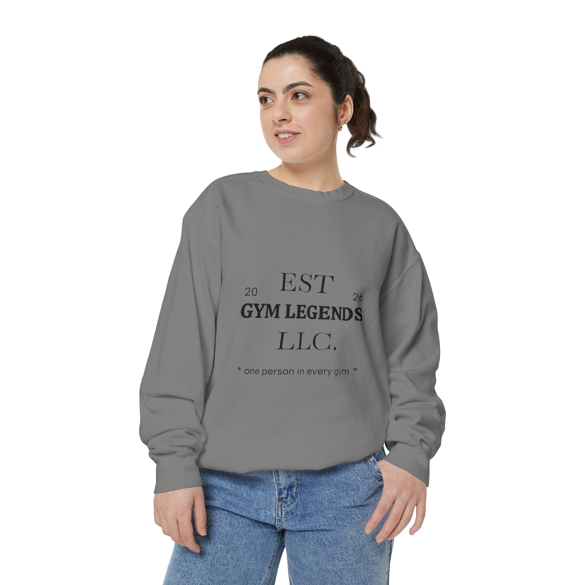 Gym Legends Sweatshirt — EST 2026 Vintage Athletic Crewneck