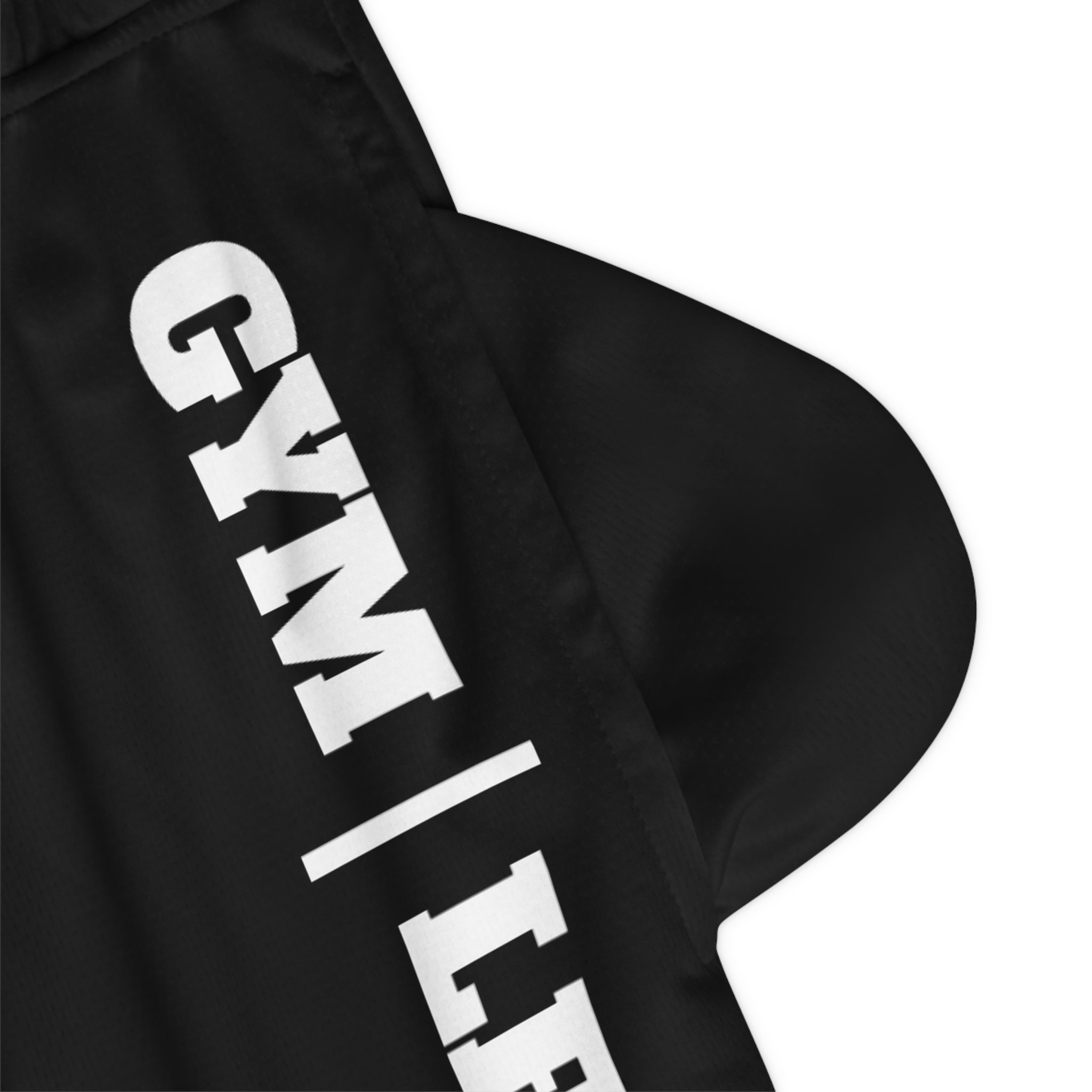 Gym Legends Basketball Shorts — Black Ribbed Athletic Shorts