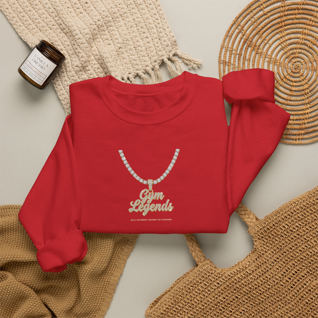 Gold Necklace 'Best Friends' Crewneck Sweatshirt