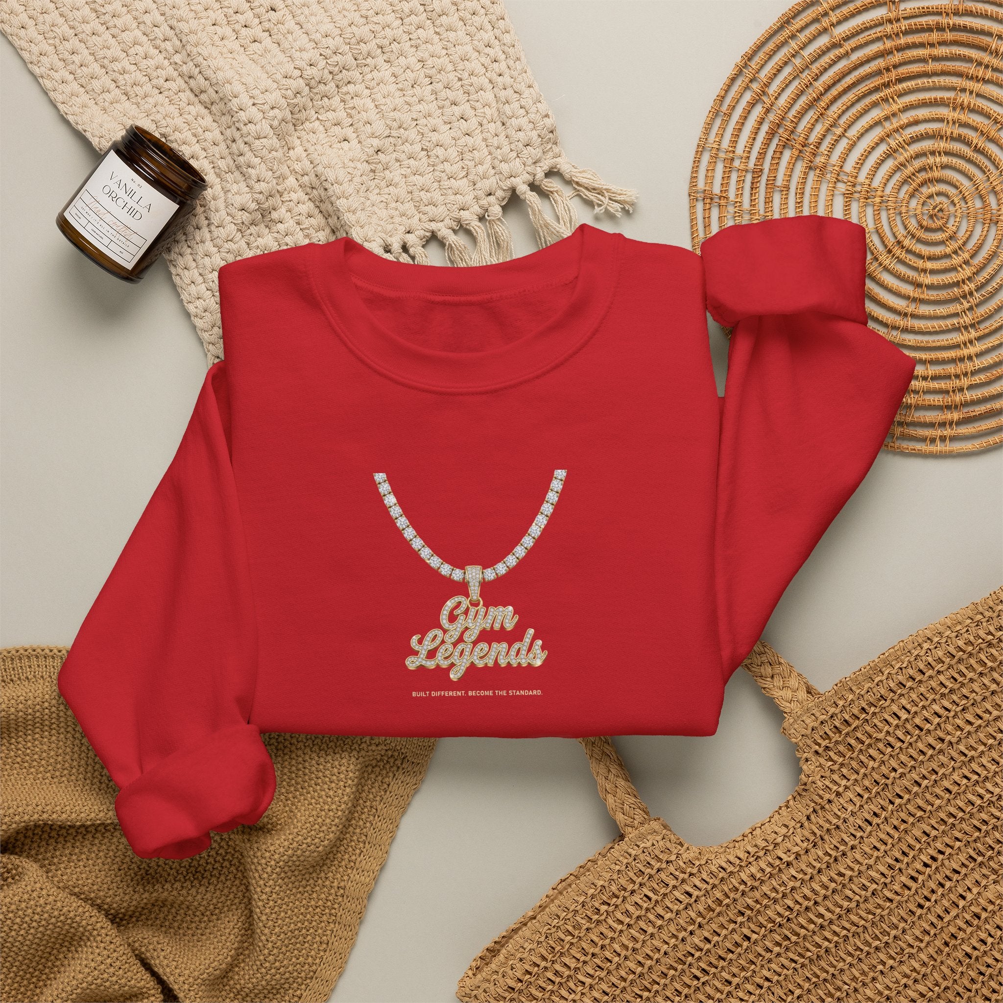 Gold Necklace 'Best Friends' Crewneck Sweatshirt