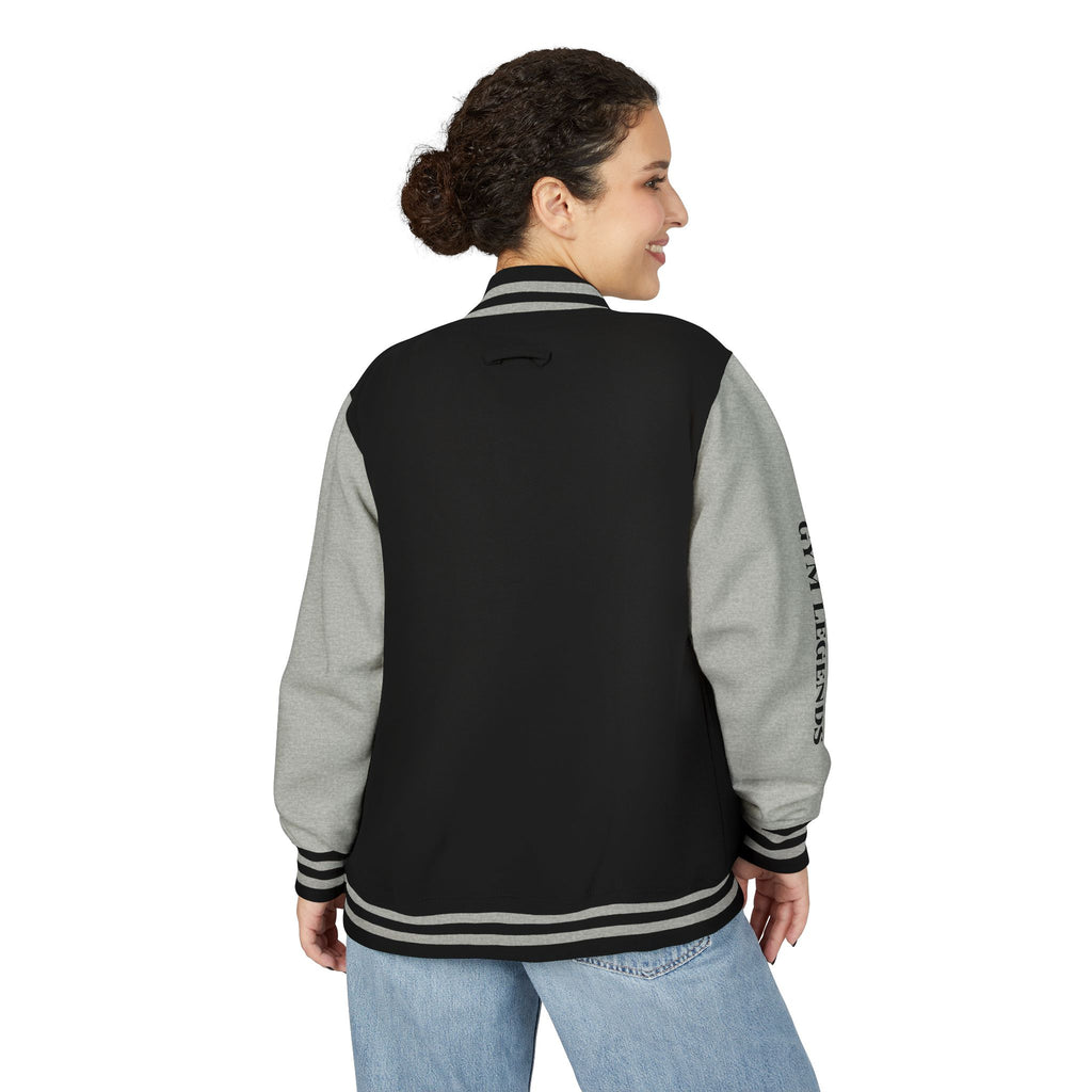 Letterman Jacket — Red & White "LG" Varsity Jacket with 'GVM LEGENDS' Sleeve