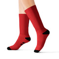 Gym Legends Sublimation Socks red elite — 'GYM' & 'LEGENDS' Athletic Crew Socks