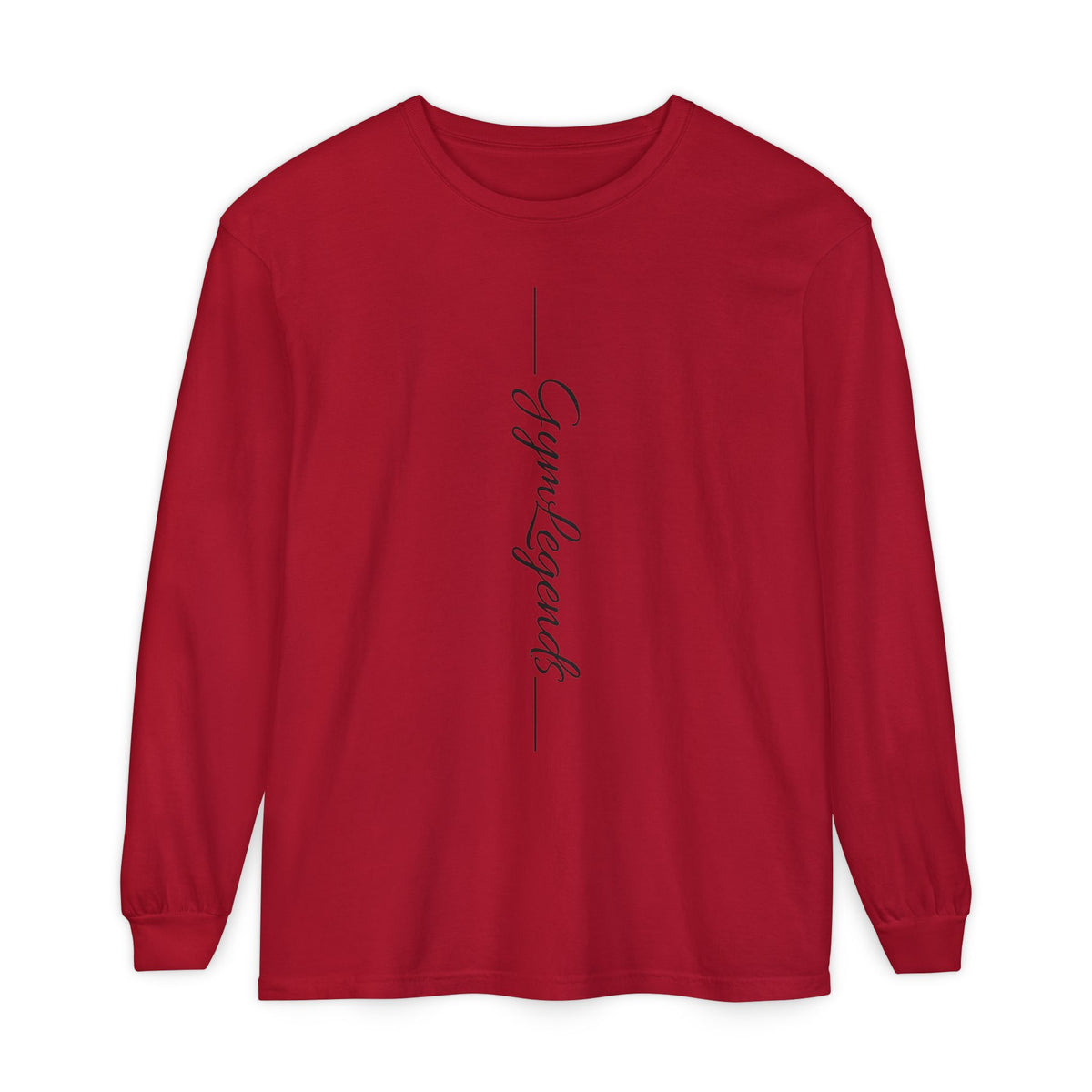 Long Sleeve Tee - 'Gym Legends' Vertical Script